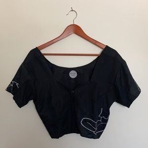 Millie and Lou Drawn Crop Top